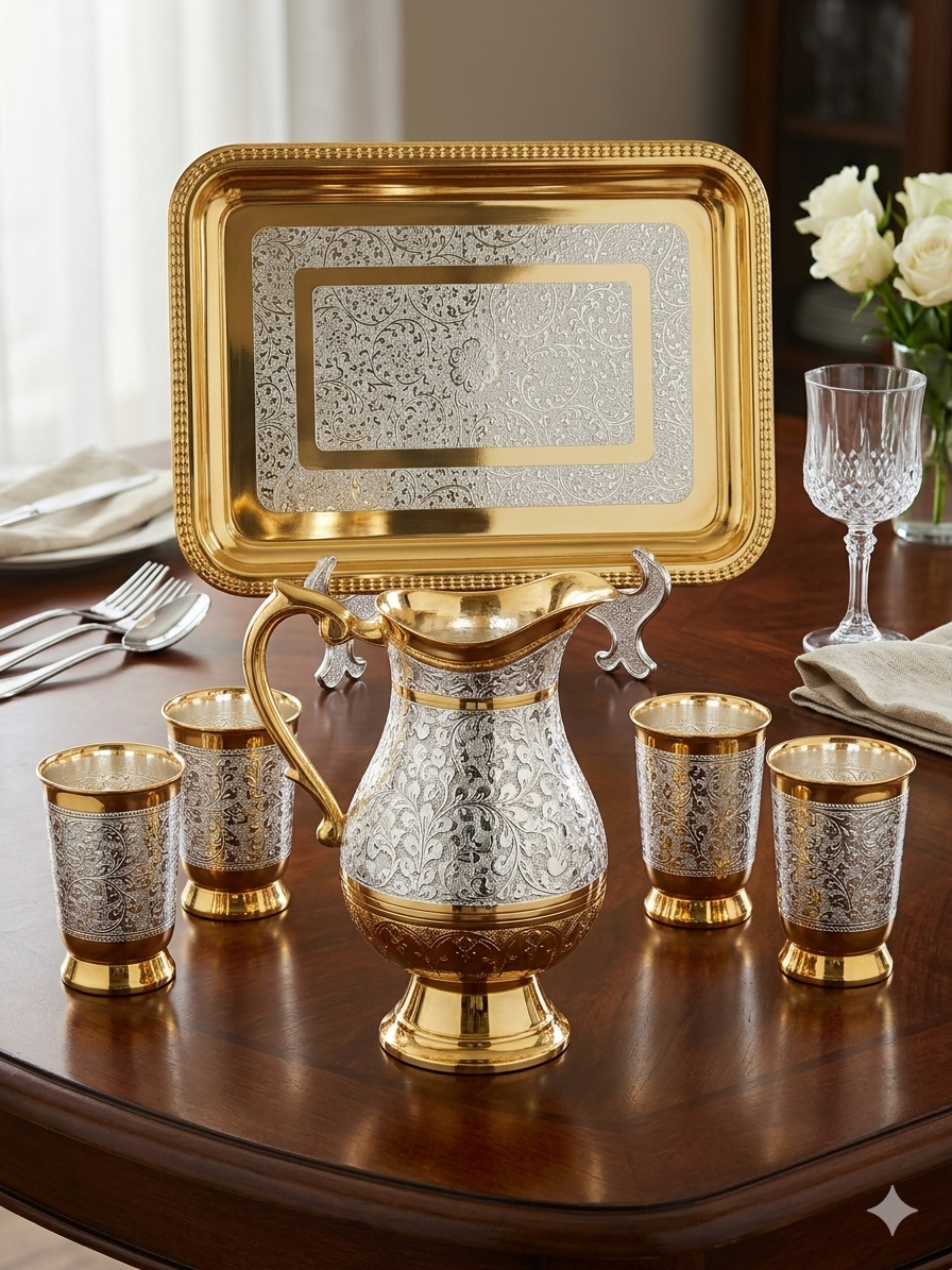 Export-ready Moradabad brass handicraft assortment